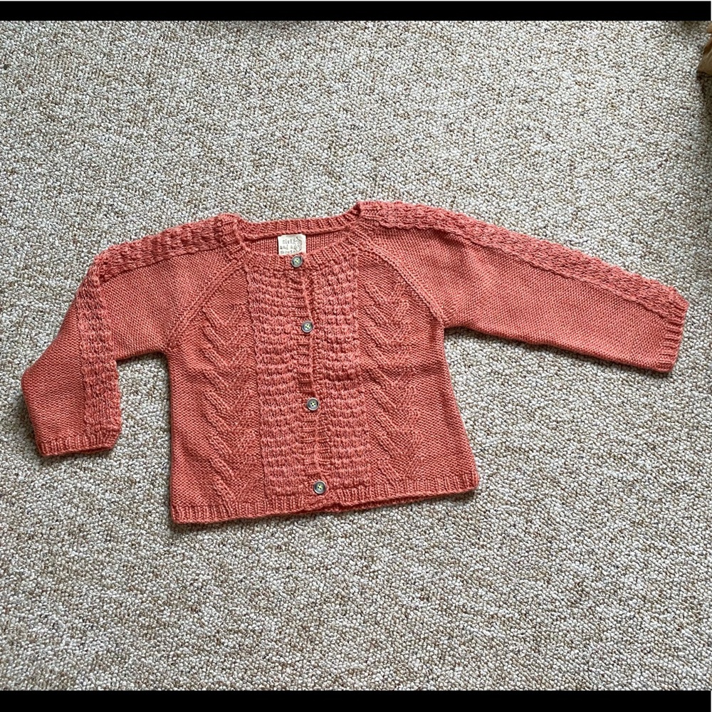 Girls Coral Cable Cardigan